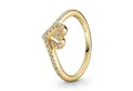 Produktbild: Pandora Fingerring DamenHerz Funkelnder Wunsch Goldfarben