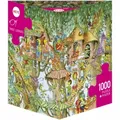 Produktbild: Heye Puzzle - Tree Lodges, Korky Paul - Triangular 1000 Teile 296432