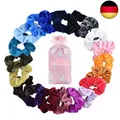 Produktbild: 20 Stücke Scrunchies Samt, Bunte Haargummis Elastische Haarbänder Gummibänder fü