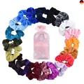Produktbild: 20 Stücke Scrunchies Samt, Bunte Haargummis Elastische Haarbänder Gummibänder fü