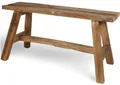 Produktbild: BURI Sitzbank Holz 90x45x35cm Holzbank Bank Flur Landhaus Pflanzenständer Blumenhocker Wohnzimmertisch Couchtisch Sofa Tisch Dekotisch Hocker Schuhe anziehen rustikal braun Eingangsbereich Flur Möbel