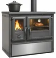 Produktbild: TRGO Festbrennstoffherd Küchenofen Modell Forno - Edelstahl, 6 kW