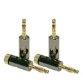 Produktbild: Dynavox High-End Bananenstecker 4er Set vergoldet / Gold Plated Banana Plug