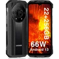 Produktbild: Doogee S110 -puhelin, 256/12 Gt, musta (256 GB, Schwarz) (Doogee S110 Black)