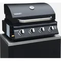 Produktbild: sweeek - Gasgrill mit 4 Brennern zum Stellen auf einen Unterschrank - Schwarz - Schwarz