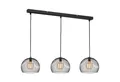 Produktbild: FISCHER & HONSEL Pendelleuchte WIRE, 3-flammig, Schwarz, Metall, B 130 cm, ohne Leuchtmittel, H 150 cm