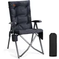 Produktbild: Campingstuhl klappbar, verstellbar, 150kg, gepolstert, Seitentasche, Getränke...
