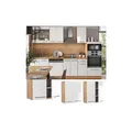 Produktbild: Vicco Hängeschrank Küchenschrank Küchenmöbel Fame-Line Eiche Weiß modern 60 cm Küche Einbauküche Hängeschrank Drehtür Einlegeboden Küchenzeile Hochglanz