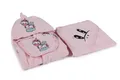 Produktbild: Baby Bad Set Pflege Zubehör Satz 70 Cmx70 Cm 100% BAUMWOLLE Rosa 0-2 Years