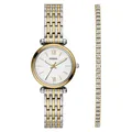 Produktbild: Fossil ES5450SET CARLIE GIFT BOX – Damenuhr  28 mm  Garantie: 2 Jahre Quarz (bat