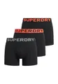 Produktbild: Superdry Herren Boxershorts im Dreierpack Schwarz/Orange XL