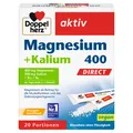 Produktbild: Doppelherz aktiv Magnesium 400 + Kalium DIRECT, 20 Micro-Pellets Portionsbeutel