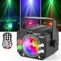 Produktbild: Nigecue 3 in 1 Discolicht Partylicht mit Fernbedienung, Musikgesteuert Disco Licht mit Stroboskop, Sprachsteuert LED DJ Party Lampe Discokugel mit 2M USB Kabel für Halloween Weihnachten Klub Feiertage