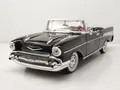 Produktbild: Chevrolet Bel Air Convertible 1957 schwarz James Bond Modellauto 1:18 Motormax