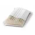 Produktbild: Sympathica Nackenstützkissen Orthopädisches Stift- Latex Nackenstützkissen Nackenkissen ergonomisch, Füllung: Latex, Bezug: 100% Baumwolle, Rückenschläfer, Seitenschläfer, Durch Höhenanpassung individuell anpassbar weiß