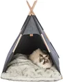 Produktbild: TRIXIE modernes und kuscheliges Tipi für Hunde und Katzen, Höhle aus Filz mit rutschfestem Boden - 36278, Anthrazit