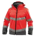 Produktbild: Warnschutz Softshell-Jacke, NEONROT/ZEMENTGRAU, Gr. XL