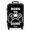 Produktbild: NoBoringSuitcases.com® Reisekoffer Koffer Kinder Jungen Trolley Gepäck Weichgepäck Koffer Geschenke - Zitat - Gaming - Controller - Koffer mittelgroß, 67x43x25cm
