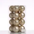 Produktbild: MARELIDA Christbaumkugeln Weihnachtskugeln bruchfest D: 4cm creme 16er Set
