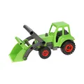 Produktbild: Lena 04213 EcoActives Traktor mit Frontlader, Nutzfahrzeug ca. 35 cm, robuster grüner Trecker mit Schaufel, natürlicher Holzgeruch durch ökologischen Holzanteil, Spielfahrzeug für Kinder ab 2 Jahre