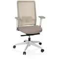 Produktbild: Bürostuhl / Drehstuhl PURE WHITE Netzstoff / Stoff beige hjh OFFICE