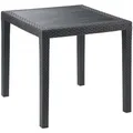 Produktbild: Ipae Progarden - Profiline Gartentisch King 79 X 79 X 72 Cm Rattanoptik Anthrazit Beistelltisch