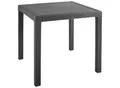 Produktbild: Gartentisch, Anthrazit, Kunststoff, quadratisch, eckig, 79x72x79 cm, gastro- und objekttauglich, wetterbeständig, Gartenmöbel, Gartentische, Gartentische