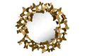 Produktbild: KUNSTLOFT Wandspiegel Gilded Butterflies 63x63x4 cm, handgefertigter Deko-Spiegel aus Metall