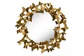 Produktbild: KunstLoft® Wandspiegel Metall 'Gilded Butterflies' 63x63x4cm