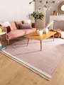 Produktbild: benuta Pop Wollteppich Karla - Pink 120x170 cm - Baumwolle,Wolle - Rechteckig & im Style: Uni, Hygge & Cozy, Minimalistisch - Pflegeleicht für Wohnzimmer Schlafzimmer