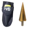 Produktbild: HRB Profi Stufenbohrer HSS Lochbohrer, Kegelbohrer Schälbohrer für Metall, Blech, Kunststoff und Holz, Aufnahme 10mm für Standard Bohrfutter (1er Set 4-32mm)
