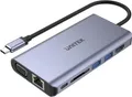 Produktbild: Unitek D1019B USB-C Hub 8W1 USB-C 3.1, PD 100W, D1019B (D1019B)