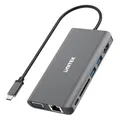 Produktbild: Unitek D1019B 3.1 8-in-1 USB-C Hub, Power Delivery 100W