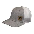 Produktbild: John Deere Twill Oxford Mesh Hat W/Sueded Patch, Gray, Grey/White, One Size