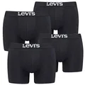 Produktbild: Levi´s Herren Solid Basic Boxershorts im Vorteilspack 2x2 Pack (Black, XL)