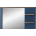 Produktbild: Mid.you Wandspiegel, Blau, Eiche, Glas, Holzwerkstoff, rechteckig, 130x80x17 cm, Ablage, Spiegel, Wandspiegel