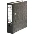 Produktbild: Falken Ordner Breit DIN A4 80 mm Schwarz 2 Ringe 80024136 Pappkarton Wolkenmarmor