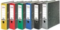 Produktbild: Falken Ordner DIN A4 Rückenbreite: 80mm Schwarz Wolkenmarmor 2 Bügel 80024136