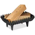 Produktbild: relaxdays Feuerrost Kaminrost mit Standfüßen, 37x26 cm schwarz