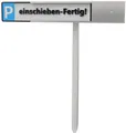 Produktbild: reinkedesign Halterung Edelstahl Parkschildhalterung - Erdspieß - KFZ-Kennzeichen, (Parkplatzkennzeichnung, Kennzeichen Halterung für den Parkplatz)