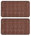 Produktbild: Birkmann CHOCOLATERIE Pralinenformen 2er Set Eiswürfelform Silikon 11,5 x 21 cm