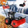 Produktbild: Brast Benzin Kehrmaschine Laubsammler Motorbesen 4,8kw(6,5ps) 80cm Arbeitsbreite 2in1 Gerät