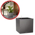 Produktbild: LECHUZA Canto Premium Cube 40 Anthrazit Komplettset Blumentopf 40x40cm