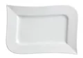 Produktbild: Ritzenhoff & Breker Teller Speiseplatte Melodie weiß geschwungener Form rechteckig 23 x 36 cm, (1 St)