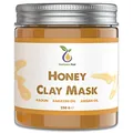 Produktbild: Honig Gesichtsmaske 250g - NATURKOSMETIK Anti Pickel, Mitesser Maske und gegen Akne - Anti-Aging Pflege für trockene und unreine Haut - Reinigungsmaske für Gesicht und Körper