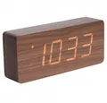 Produktbild: Karlsson Uhr Wecker Tube Dark Wood Veneer (21x9x4,5cm)