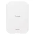 Produktbild: Canon Zoemini 2 perlweiß Mini Fotodrucker mobil tragbar unterwegs Hosentasche (Fotodruck 5x7,6 cm, kabelllos, für Smartphone + Tablet, eingebauter Akku, App, Bluetooth) [+ 10er Zink Druck-Set]