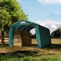 Produktbild: TOOLPORT  3,3x4,8m Weideunterstand, PVC-Plane, dunkelgrün, Erdbefestigung - (99547)