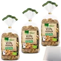 Produktbild: Edeka Bio Vitalgebäck knuspriges Gebäck 3er Pack (3x200g Packung) + usy Block