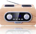 Produktbild: Blaupunkt PP5.2CR Tragbares FM-Radio  AUX USB MP3 Holz Design Retro Antenne